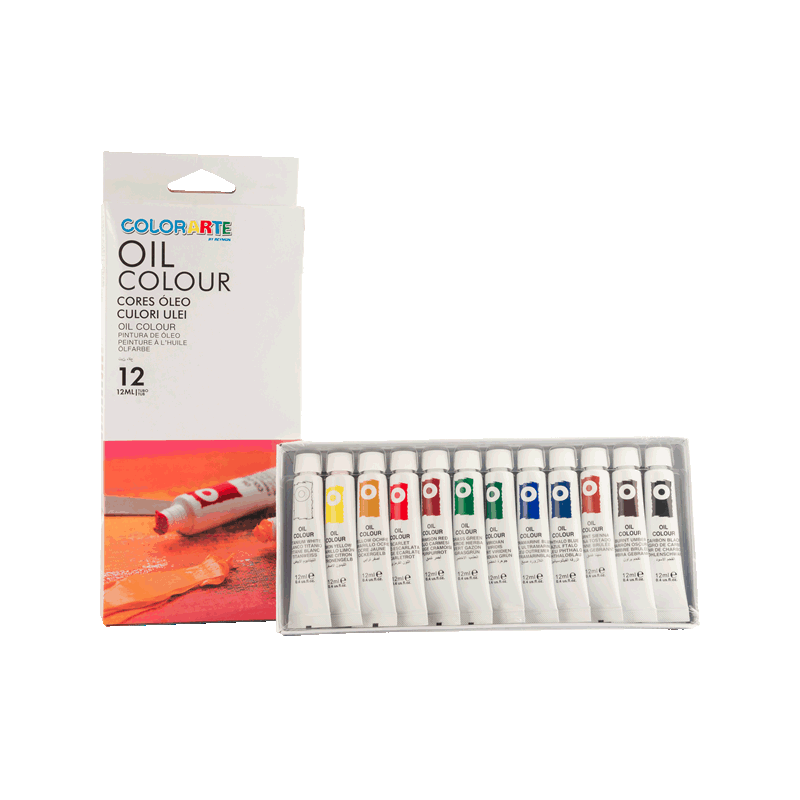 Set 12 Culori Ulei Colorart, 12x12 ml