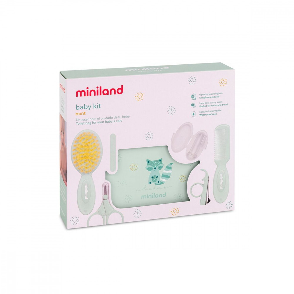Set Igiena Miniland Mint 6 Accesorii Bebe - imagine 2
