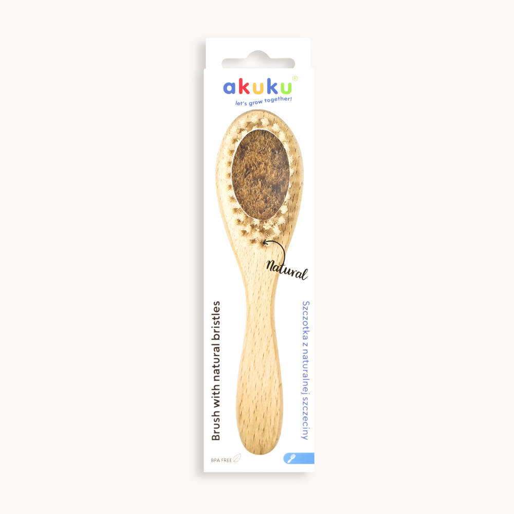 Perie Akuku Peri Naturali pentru Păr Fin - imagine 3