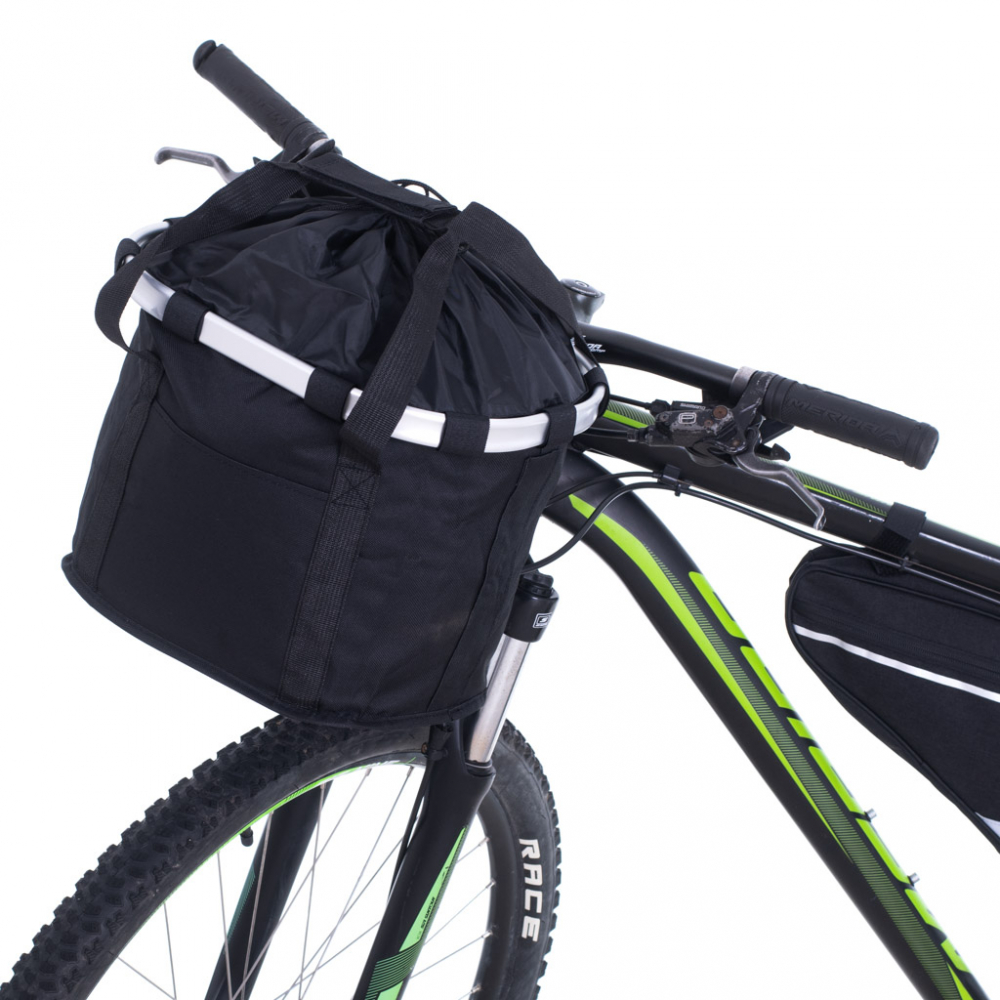 Cos Bicicleta Frontal Pliabil Universal Ikonka Black