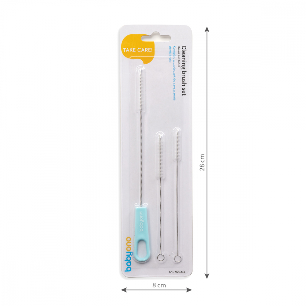 Set 3 Perii Curățare Paie Babyono