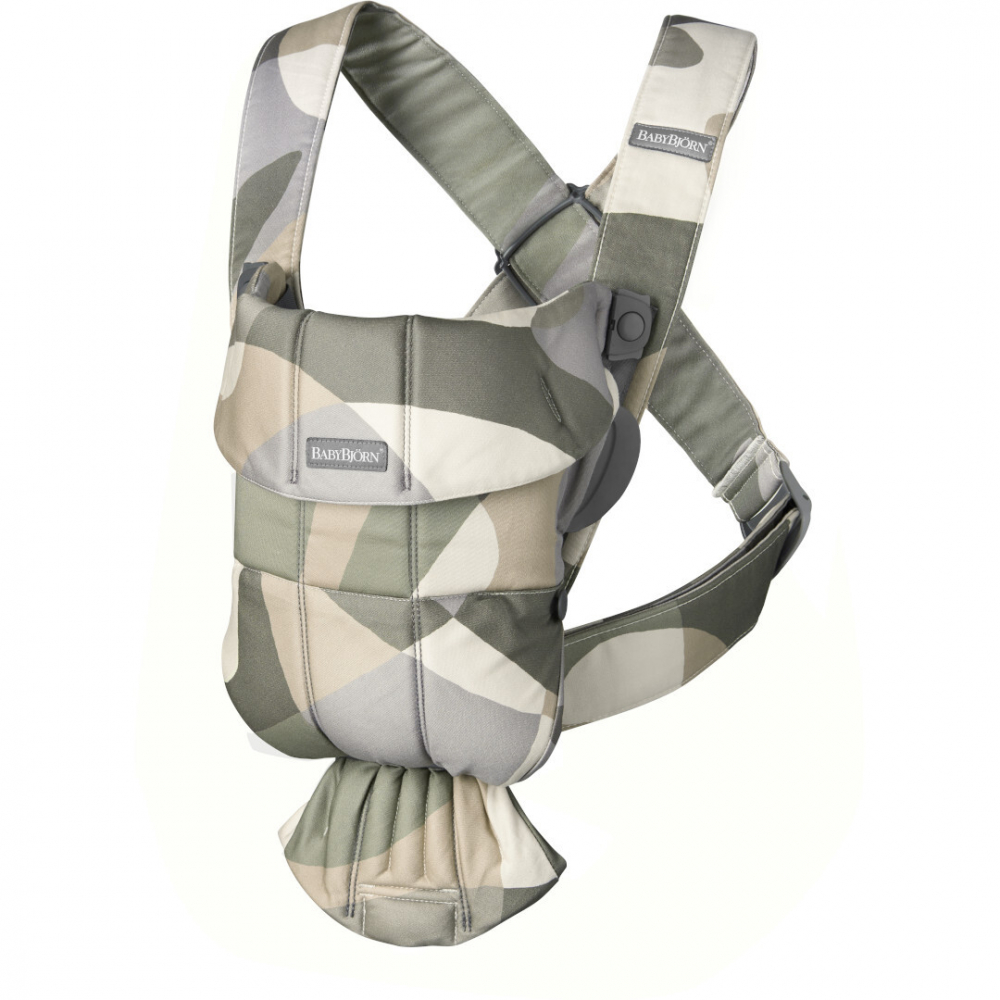 Marsupiu BabyBjorn Mini Khaki Green, Anatomic - imagine 2