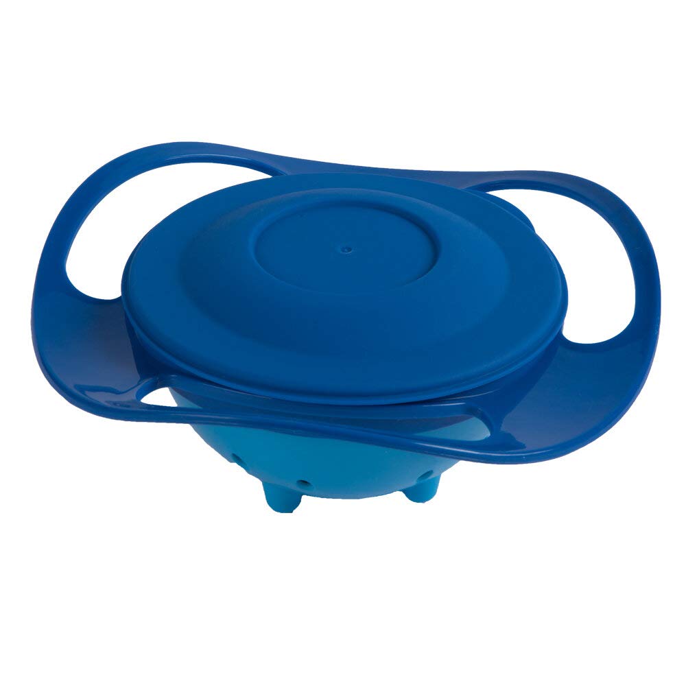 Amazing Bowl Blue Bol Rotativ 360° Babyjem - imagine 5