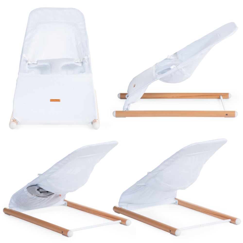 Balansoar Childhome Evolux Natural/Alb, Ergonomic - imagine 4