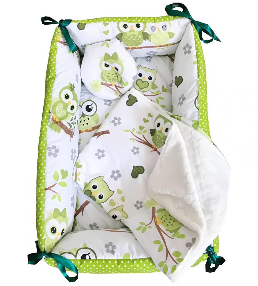 Reductor Bebe Bed Nest Deseda, cu accesorii antiplagiocefalie - imagine 2