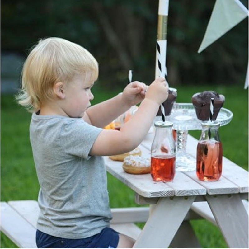 Set masuta gradina Ginger Home cu bancute si umbrela - imagine 9