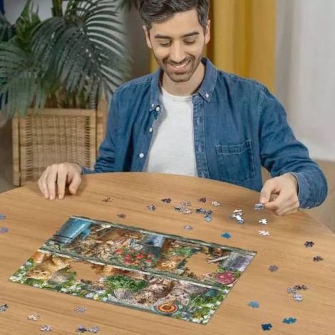 Ravensburger Puzzle Pisici pe Raft 500 Piese - imagine 4