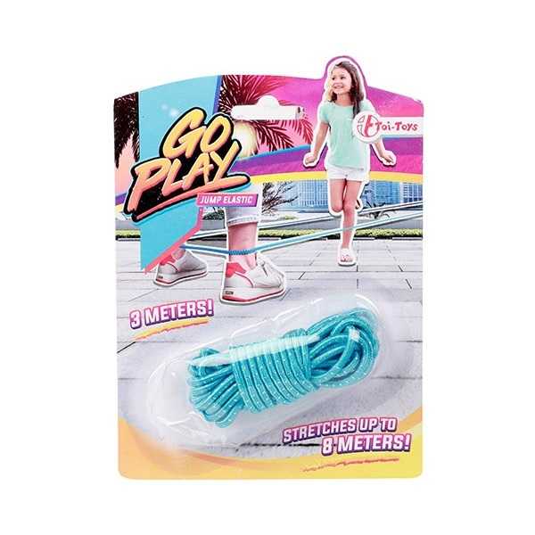 Coarda Elastica Toi-Toys 3m, Albastru, pentru Joc in Grup