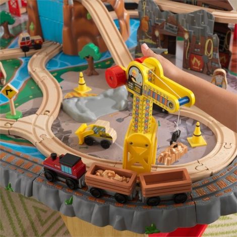 Trenulet KidKraft Waterfall Junction si Masa de Joaca - imagine 6