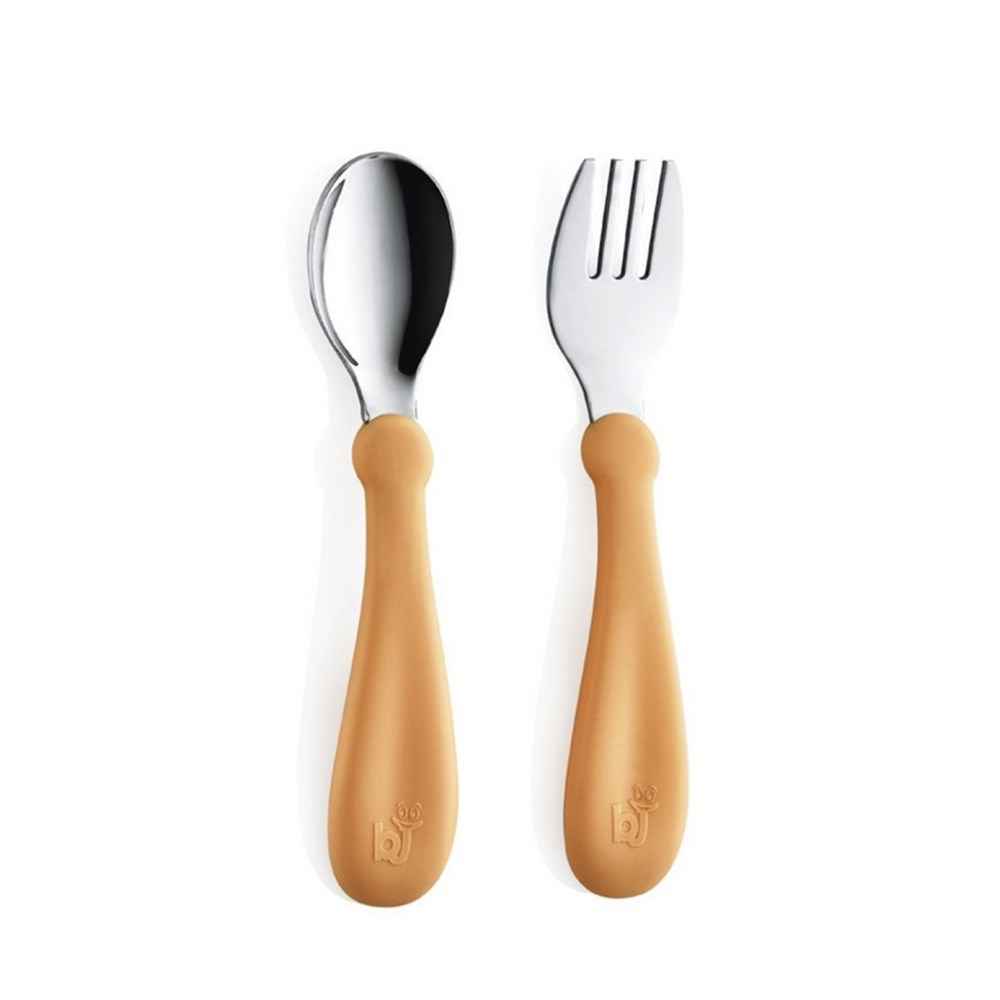 Set Tacamuri Inox BabyJem Orange pentru Copii - imagine 3