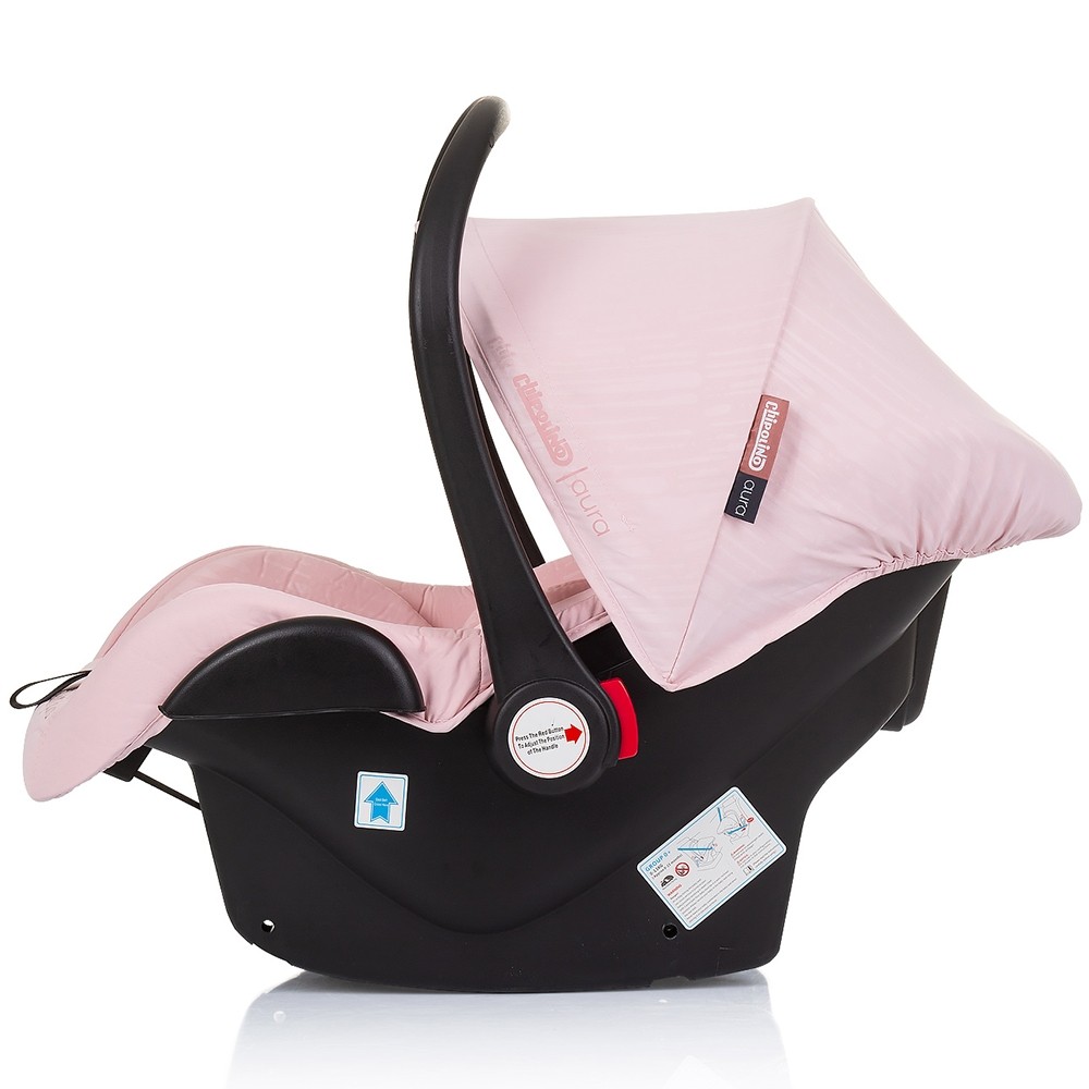 Carucior Chipolino Aura 3 in 1 Flamingo i-Size - imagine 5
