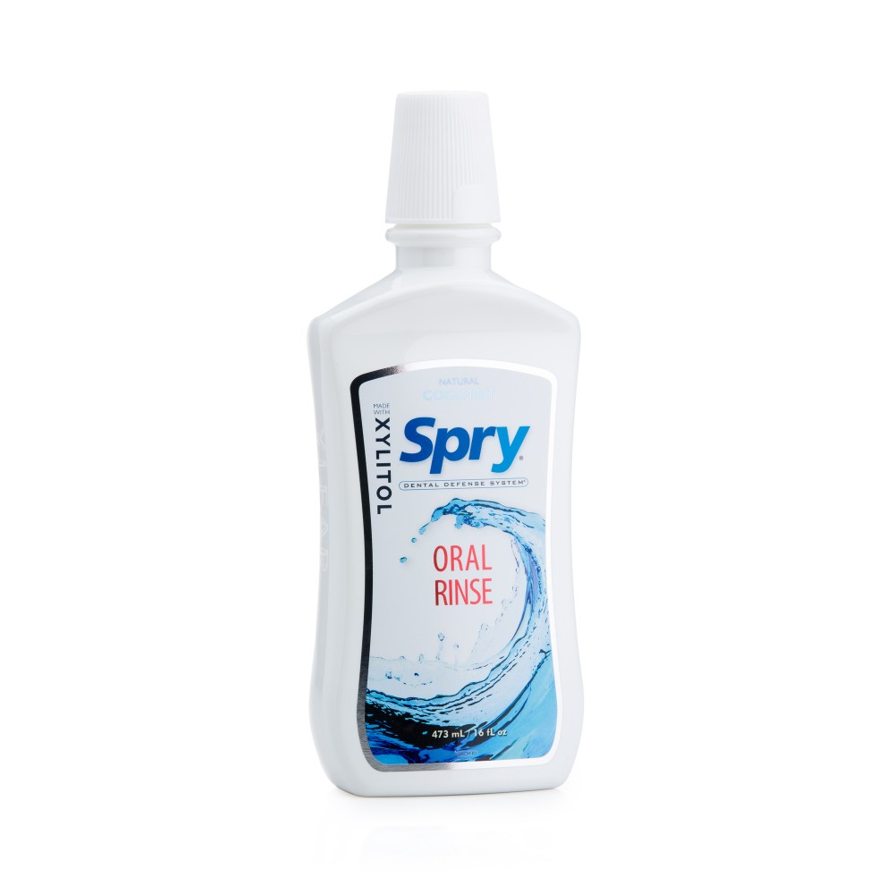 Apa de gură Spry Cool Mint cu Xilitol - 473ml - imagine 2