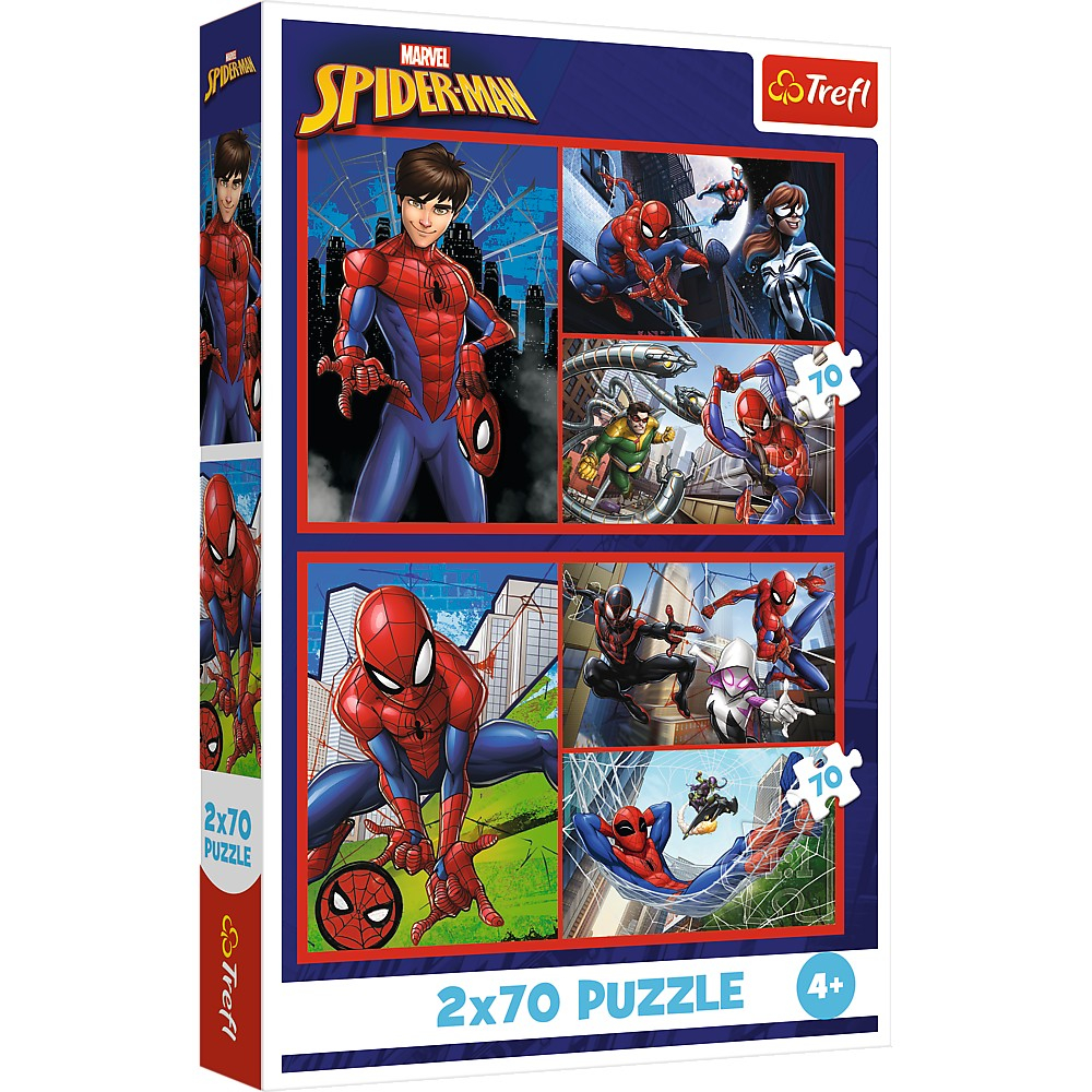 Puzzle Trefl 2x70 Marvel Spider-Man Aventurile