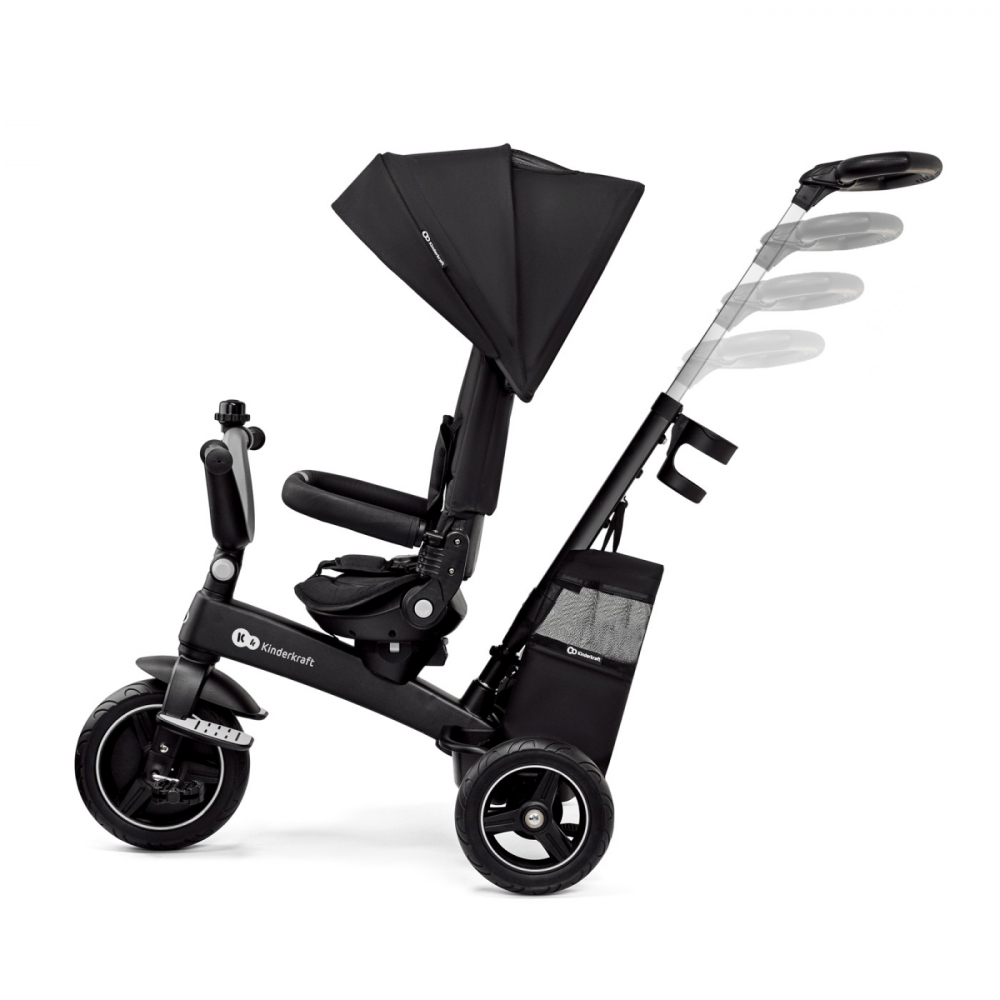 Tricicleta Kinderkraft Easytwist Black, de la 9 luni - imagine 4