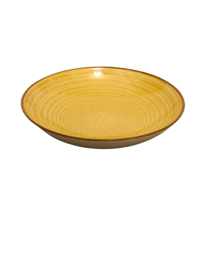 Farfurie Adancă Ipec, Ceramica, Galben, 21 cm