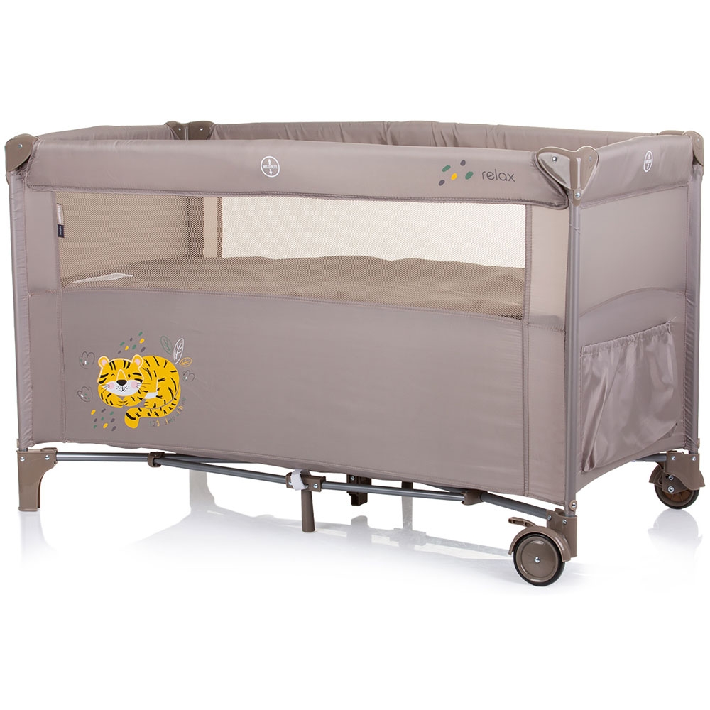 Patut pliabil Chipolino Relax cu laterala culisanta - imagine 2