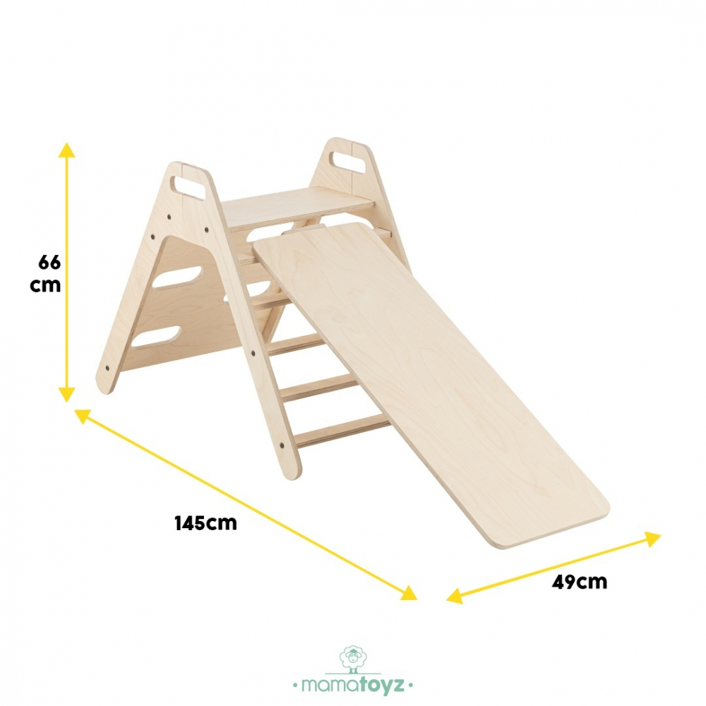 MamaToyz Pikko Set Catarat Montessori cu Tobogan - imagine 5