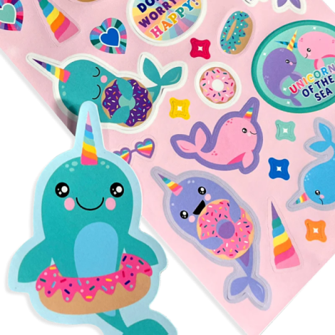 Abtibilduri Parfumate Ooly Narwhals | Stickiville - imagine 2