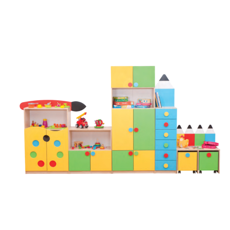 Set Mobilier Grădiniță Creionasul Novum, 5 Piese - imagine 6