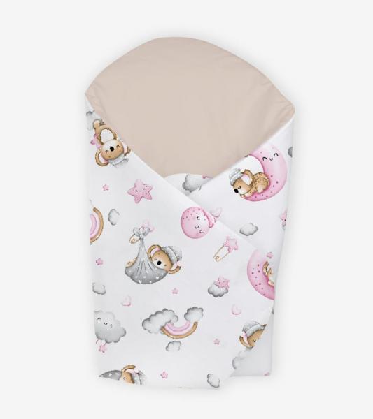 Pătură de înfășat Klups Heaven World Pink