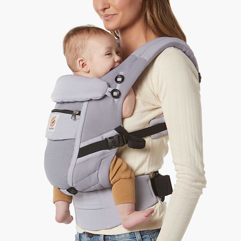 Marsupiu Ergobaby Adapt Cool Air Mesh, Ergonomic, Lilac Grey