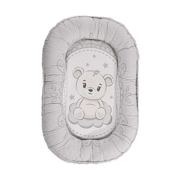 Baby Nest Lorelli Little Bear Grey - Confort Sigur - imagine 2