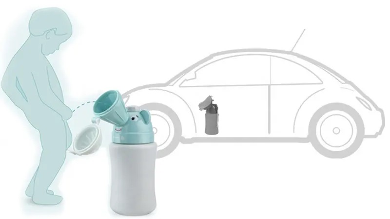 Pisoar Portabil Little Mom Travel Blue Reutilizabil - imagine 9