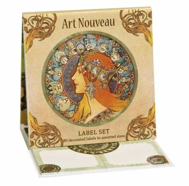 Etichete Fridolin Art Nouveau, Set 80 Bucăți