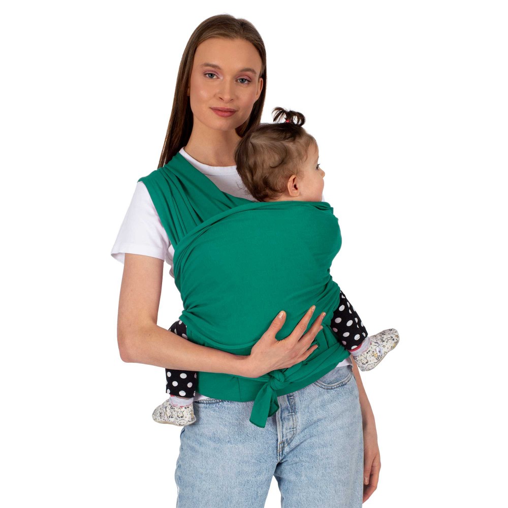Wrap elastic cu suport lombar verde SeviBebe - imagine 3