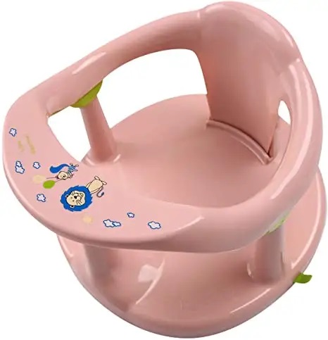 Scaun baie Little Mom Light Pink, ergonomic, 6 luni+
