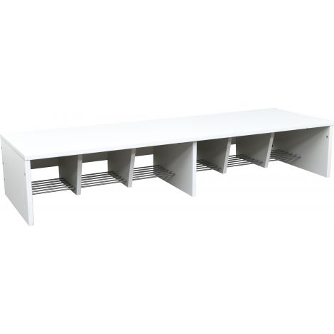 Bancuta Vestiar Quadro Alb 6 Locuri Moje Bambino