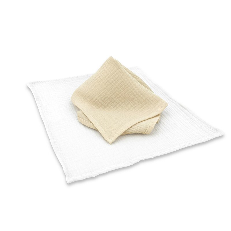 Set 2 Museline Qmini | Bumbac Dublu, Delicate