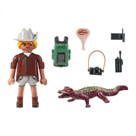 Playmobil Figurină Cercetător cu Aligator - imagine 3