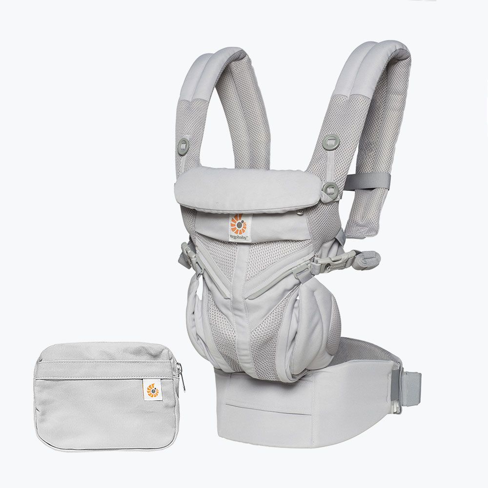 Marsupiu Ergobaby Omni 360 Cool Air Mesh, Gri Perla - imagine 4