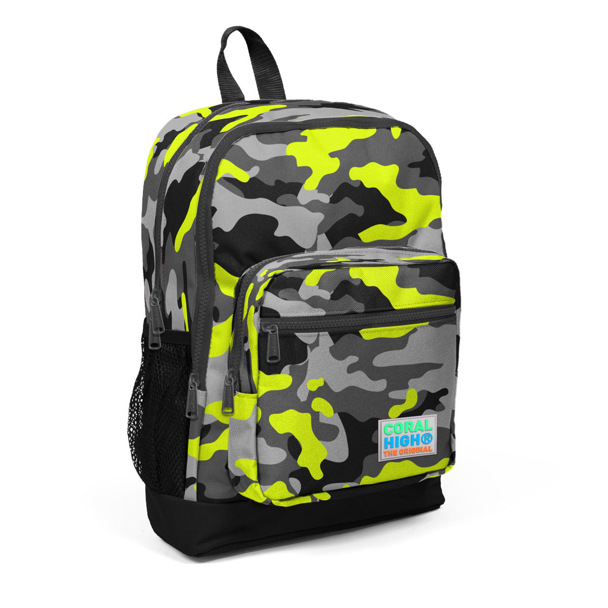 Ghiozdan Coral High Camuflaj, 4 Compartimente, Ergonomic
