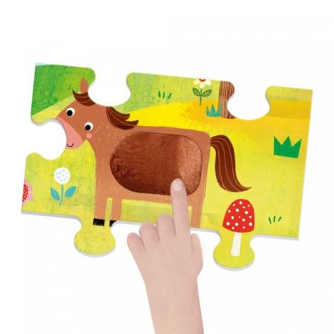 Puzzle Tactil Headu Montessori - Dezvoltare Senzorială - imagine 5