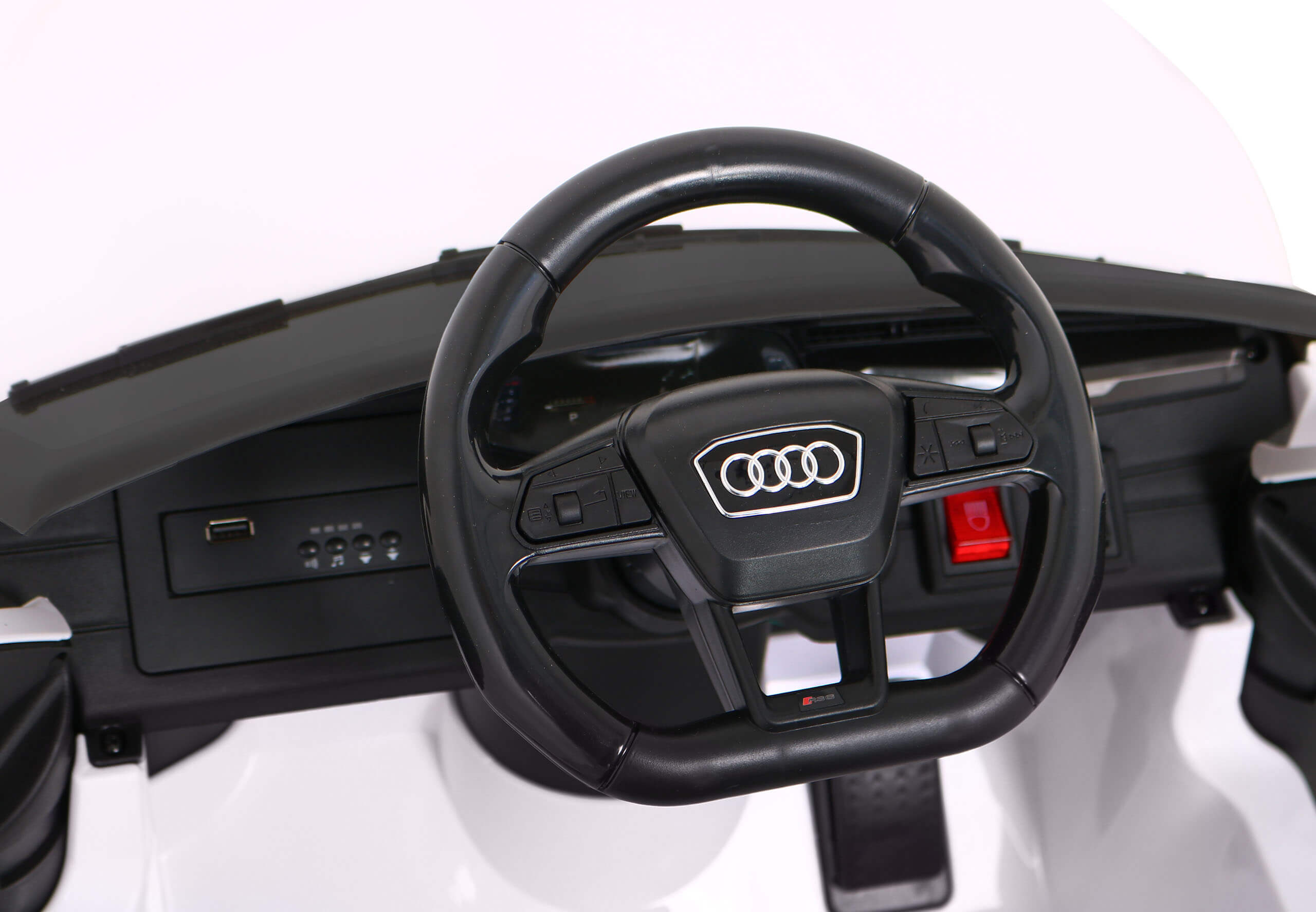 Masinuta Electrica Audi RS6 12V Alb - imagine 7