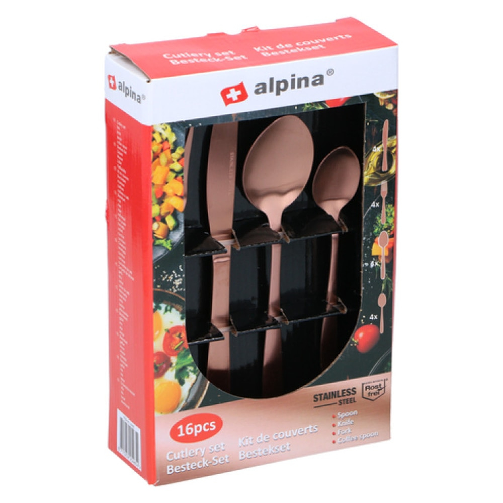 Set Tacamuri 16 Piese Inox Cupru Kitchenware