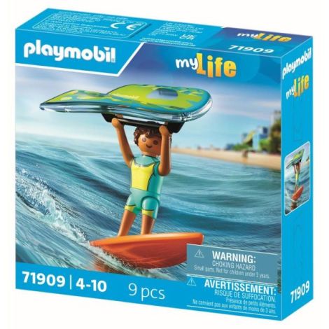 Playmobil Surfing cu Zmeu | Aventura la Plajă - imagine 3