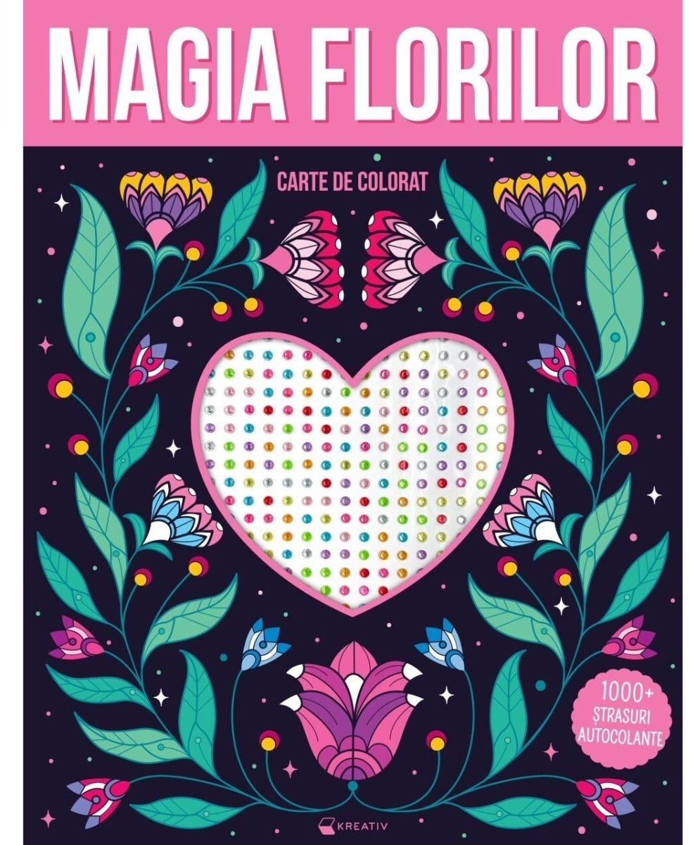 Kreativ Magia Florilor - 1000 Strasuri Autocolante