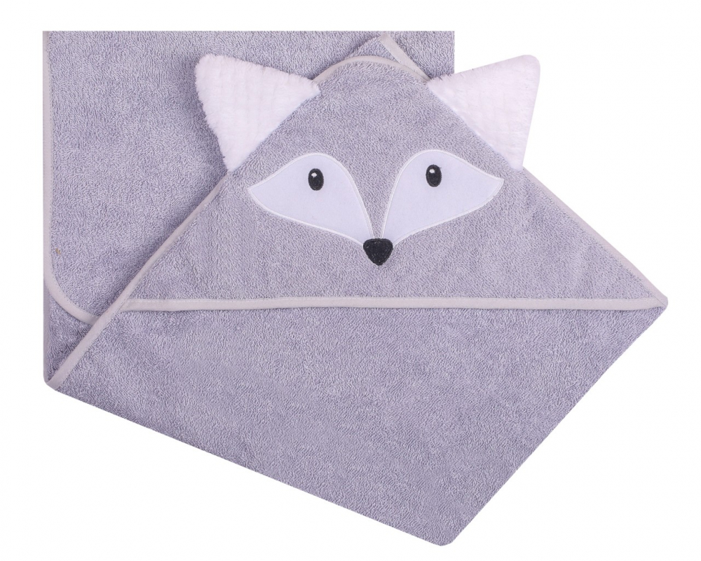 Prosop baie cu gluga Grey Fox Duetbaby