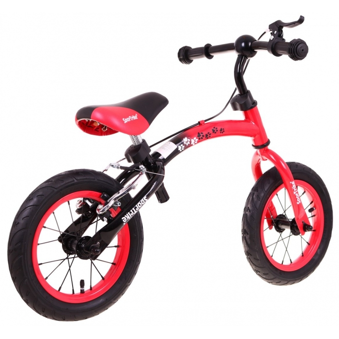 Bicicletă SporTrike fără pedale roșie