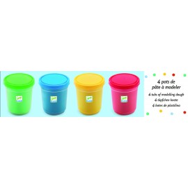 Plastilină Djeco - Set 4 Culori Educativ - imagine 2
