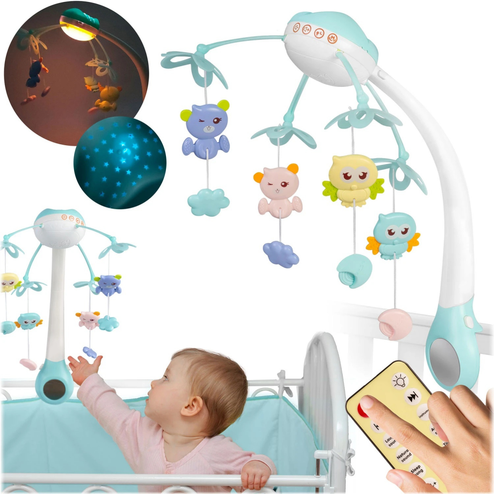 Carusel Muzical 2in1 Ricokids cu Proiector și Telecomandă - imagine 5