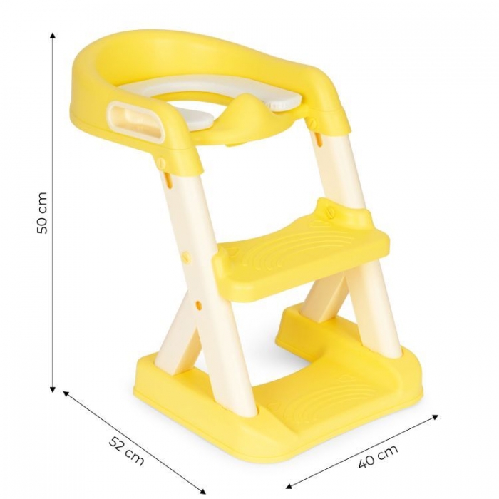 Reductor Toaleta cu Scara Ecotoys Galben - imagine 8