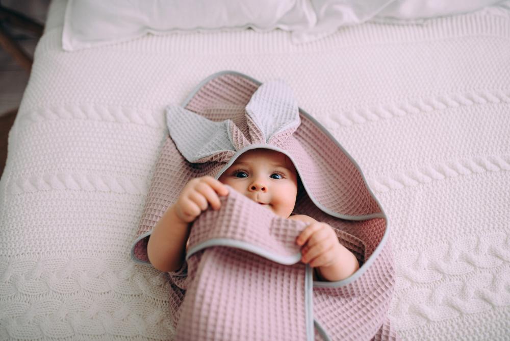 Prosop Baie Iepuras Floo for Baby Bumbac - imagine 5