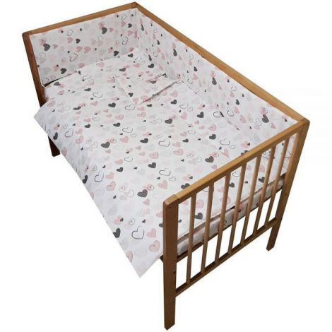 Set Lenjerie Hubners Hearts 4 piese OEKO-TEX