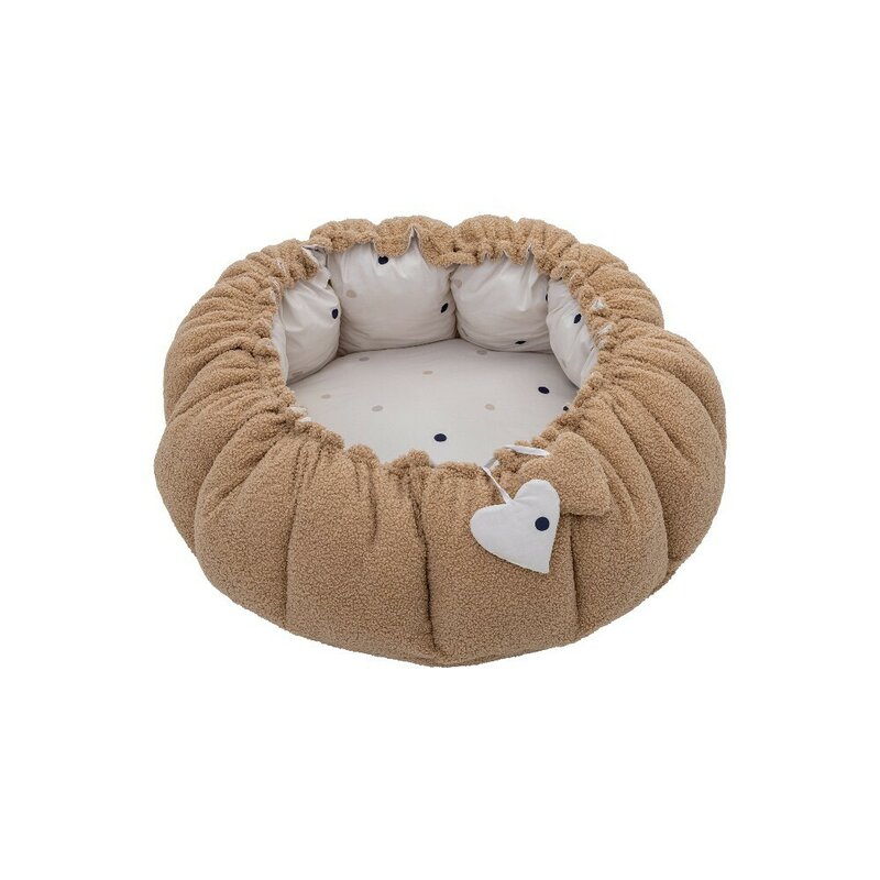 Cosulet Rotund Bubaba Dots Beige - Multifuncțional