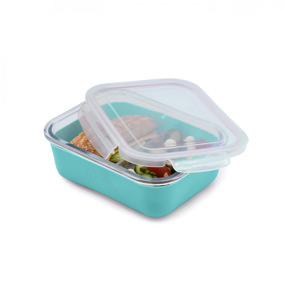 Recipient Sticla Melii Blue 740ml cu Husa Silicon - imagine 3
