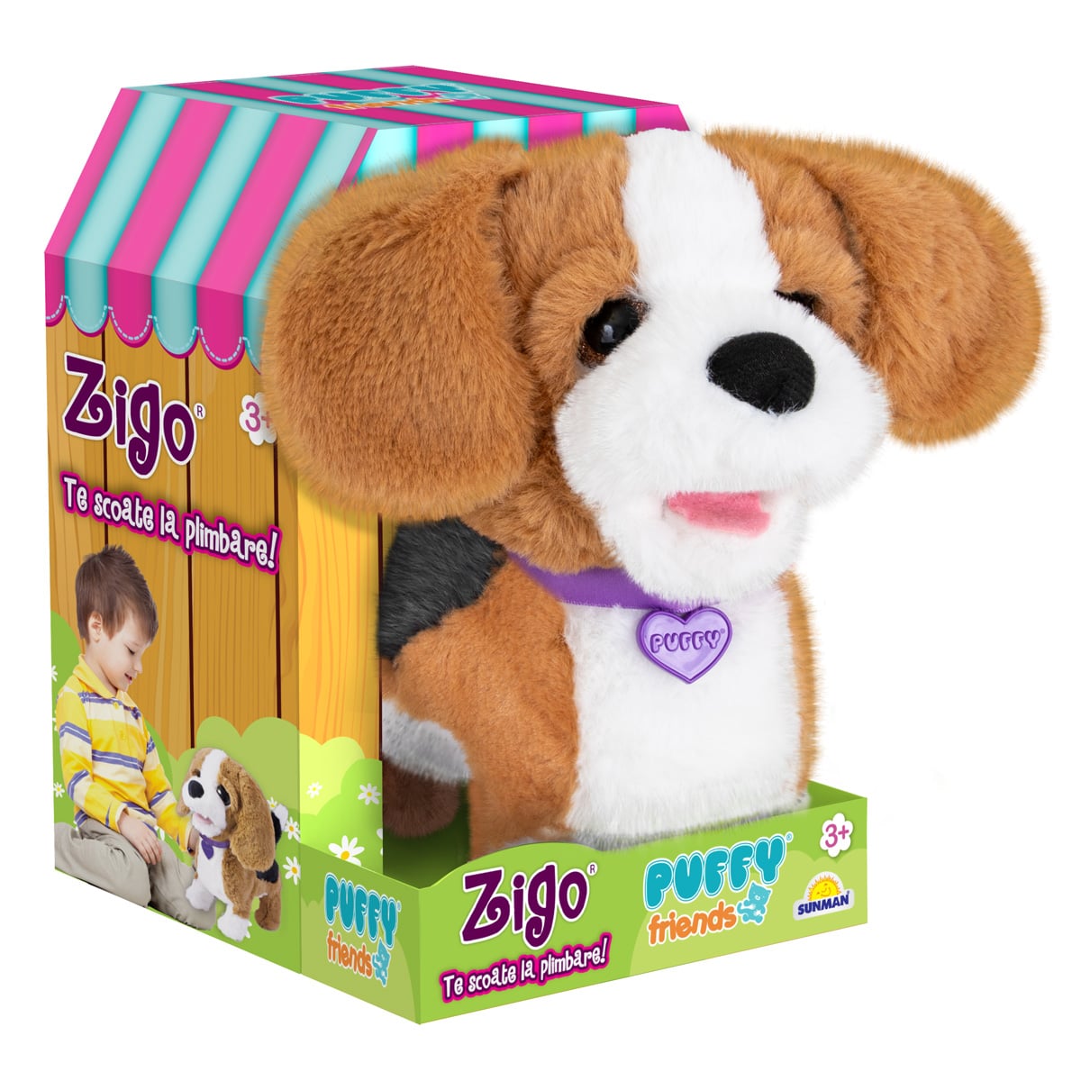 Puffy Friends Zigo Cățeluș Beagle Interactiv